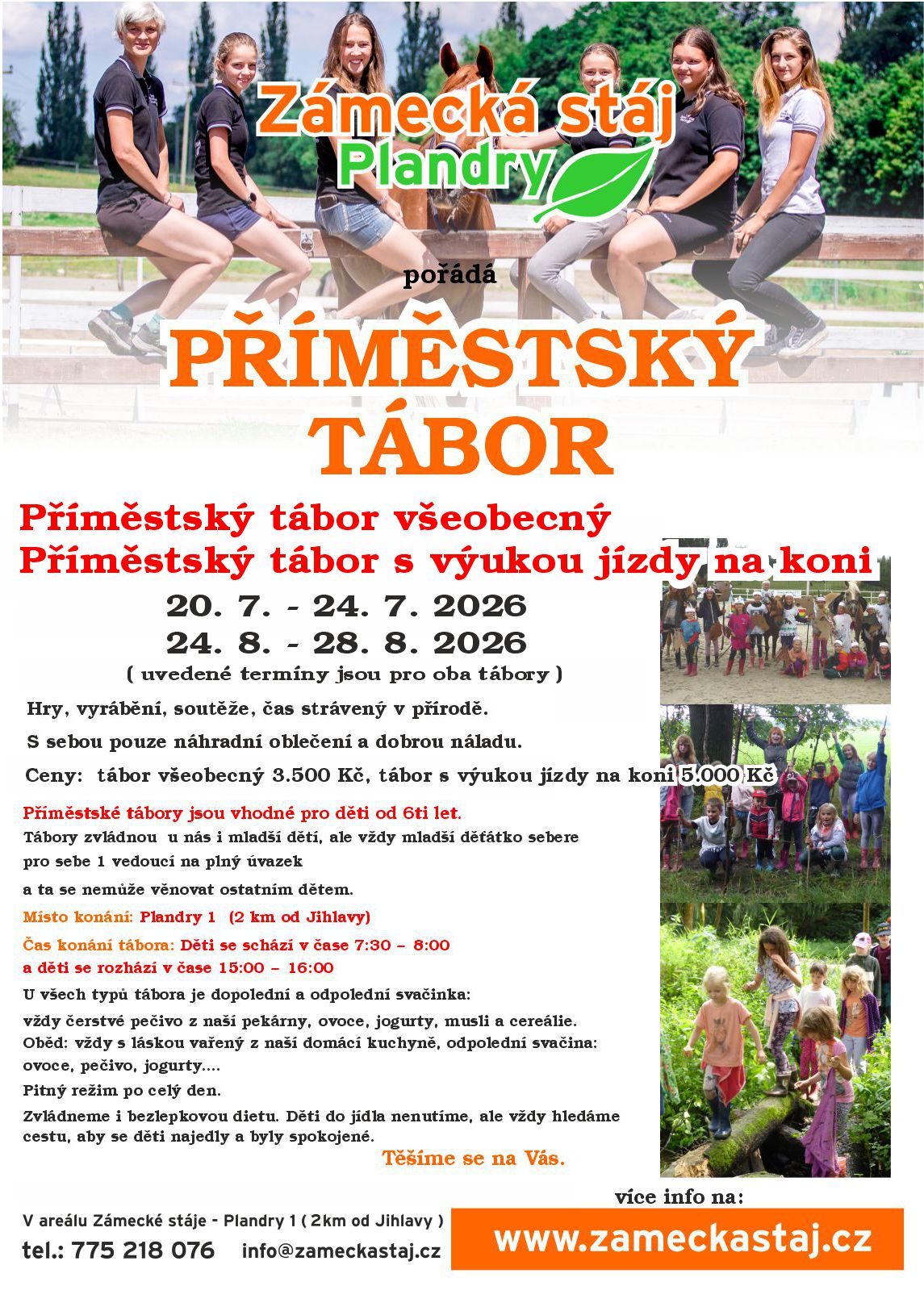 PŘÍMĚSTSKÉ TÁBORY 2026